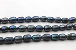 Fresh Water Grey Metalic Pearl Oval 7 x 12 mm