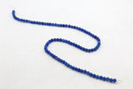 Blue Jade ( Dyed ) Round Smooth Gemstone Beads 16" Strand