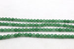 Light Green Jade ( Dyed ) Round Faceted Gemstone Beads 16" Strand