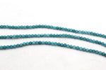Turquoise Dyed Round Smooth Gemsstone Beads 16" Strand