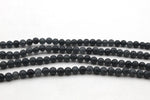 Dark Grey Jade ( Dyed ) Round Smooth Gemstone Beads 16" Strand