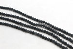 Dark Grey Jade ( Dyed ) Round Smooth Gemstone Beads 16" Strand
