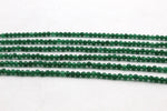 Green Jade ( Dyed ) Round Faceted Gemstone Beads 16" Strand