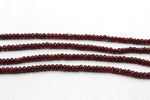 Red Jade ( Dyed ) Rondelle Faceted Gemstone Beads 16" Strand