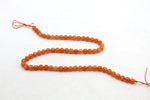 Orange Jade ( Dyed ) Round Faceted Gemstone Beads 16" Strand