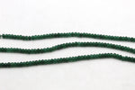 Green Jade ( Dyed ) Rondelle Faceted Gemstone Beads 16" Strand