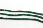 Green Jade ( Dyed ) Rondelle Faceted Gemstone Beads 16" Strand