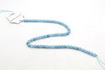 Cobalt Blue Jade ( Dyed ) Round Smooth Gemstone Beads 16" Strand