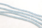 Blue SkyJade ( Dyed ) Round Smooth Gemstone Beads 16" Strand