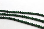 Green Jade ( Dyed ) Round Smooth Gemstone Beads 16" Strand