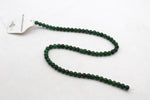 Green Jade ( Dyed ) Round Smooth Gemstone Beads 16" Strand