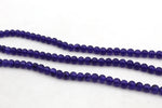 Purple Jade ( Dyed ) Round Smooth Gemstone Beads 16" Strand