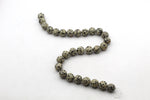 Dalmantian Jasper Round Gemstone 16" Strand