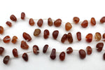 Carnelian Irreguler Side Hole Gemstone Beads 16" Strand