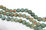 Agate Canadian Round Flat 20 mm Gemstone Beads 16" Strand