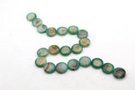 Agate Canadian Round Flat 20 mm Gemstone Beads 16" Strand