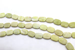 Lime Jasper Square Flat 18 x 25 mm Gemstone Beads 16" Strand