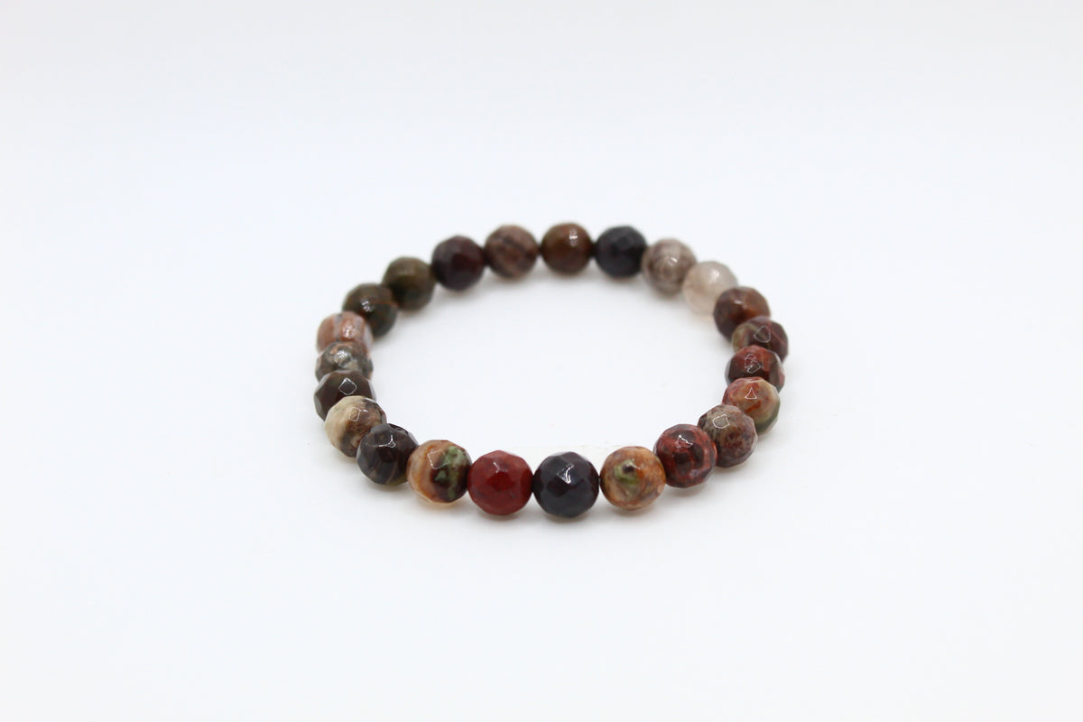 Fire Lace Spot Faceted Braceled