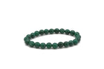 Green Dyed Round Faceted Bracelet