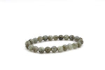 Green Labradorite Round Faceted Bracelet
