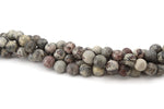 Leopard Skin Jasper Round Smooth 16'' Strand ***