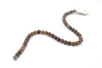 Red Leopard Skin Jasper Round Gemstone Beads 16'' Strand