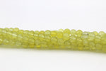 Olive Jade Round Gemstone Beads 16" Strand