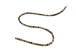 Paint Brush Jasper Round Gemstone Beads 16" Strand