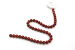 Red Jasper Round Gemstone Beads 16" Strand