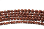 Goldsand Stone Round Gemstone Beads 16" Strand
