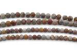 Red Zebra Jasper Round, 16 inches strand
