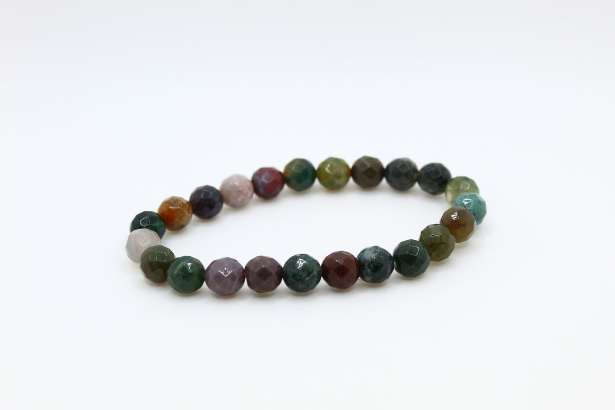 Indian Agate Faceted Bracelet