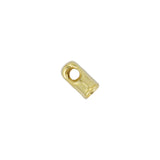 Cord Ends, Light 1.5 mm (0.06 in), Gold Color, 6 PIECES