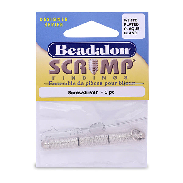 Scrimp Finding Screwdriver, White Plated