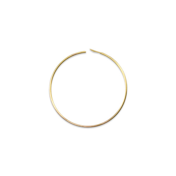Ear Wires, Bead Hoop, 25 mm (.984 in), Gold Color, 12 pc