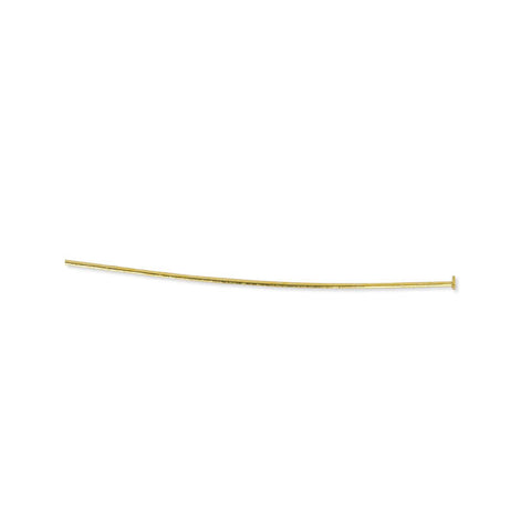 Head Pins, 1.97 in (50 mm), Gold Color, 108 pc