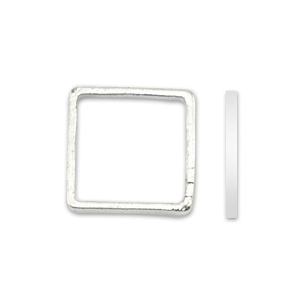 Quick Links, Square, 7 mm (.275 in), Silver Plated, 52 pc