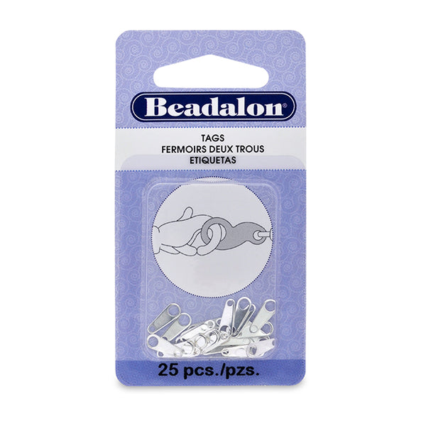 Tags, 8 mm (.315 in), Silver Plated, 25 pc