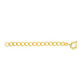 Extension Chain, 2 in (5.08 cm), Sprig Rings, Gold Color, 7pc