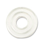 Katiedids, Round, 35 mm (1.38 in), 3 Holes, Silver Plated, 3 pc