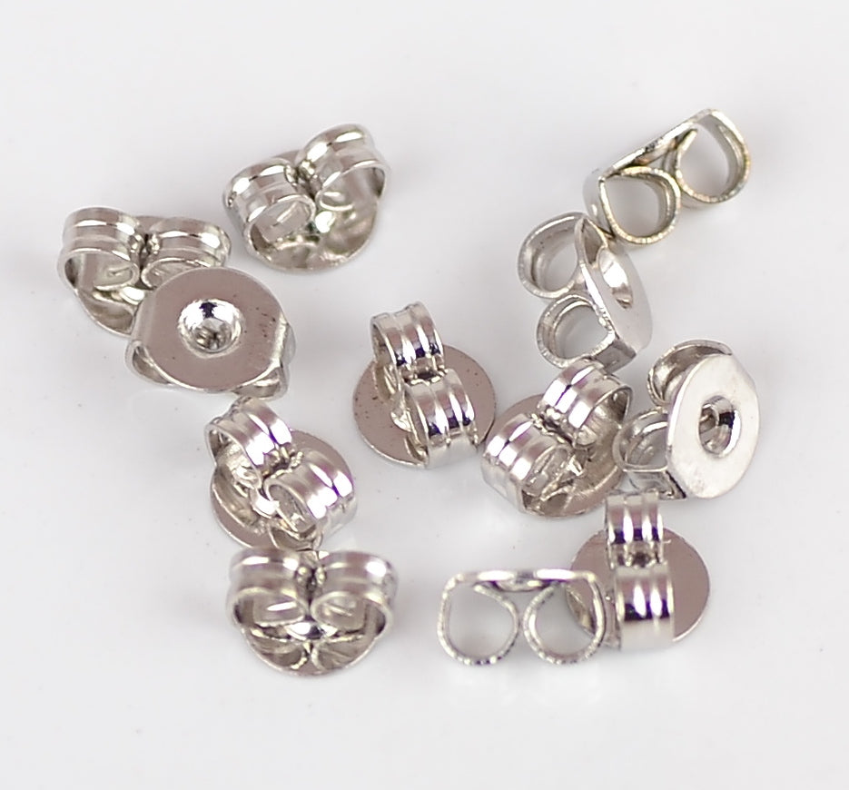 Earnut, Rhodium-plated brass