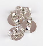 Earnut, Rhodium-plated brass