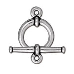 Toggle Pewter-10 mm Inside Diameter Tapered Design