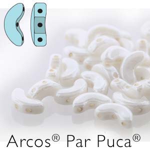 ARCOS 5X10MM OPAQUE WHITE LUSTER -8.4GM