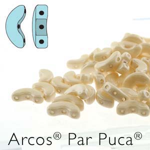 ARCOS 5X10MM OPAQUE BEIGE LUSTER -8.4GM