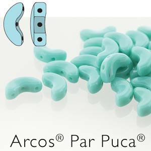 ARCOS 5X10MM OPAQUE GREEN TURQUOISE-8.4GM