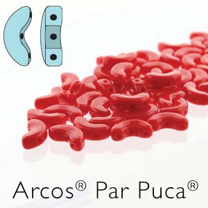 ARCOS 5X10MM OPAQUE CORAL RED -8.4GM