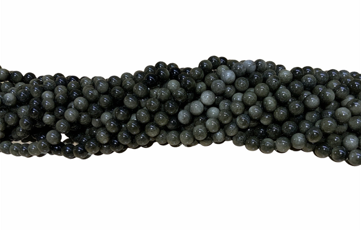 Rainbow Obsidian Smooth Round Gemstone Beads 8 mm 16" strand ***