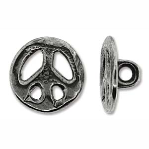 ANT SILVER FULL METAL BUTTON 15MM