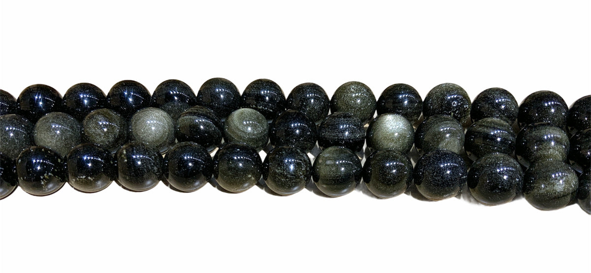 Rainbow Obsidian Smooth Round Gemstone Beads 14 mm 16" strand ***
